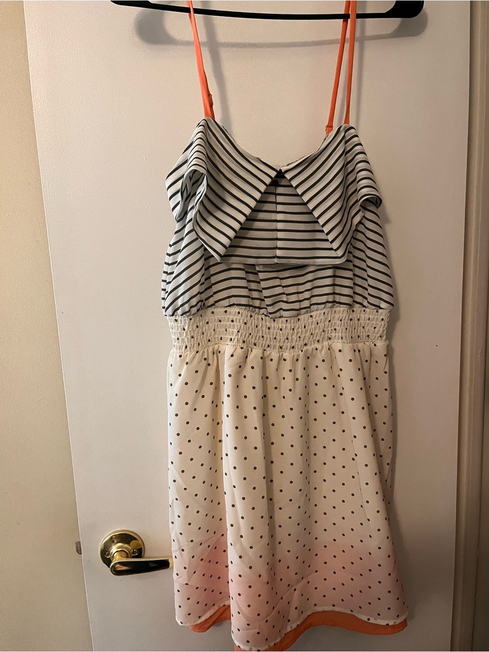 Xhilaration Black and White Striped Dress